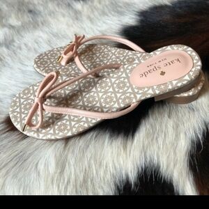 Kate Spade Blush Pink Bow Sandals Size 6m